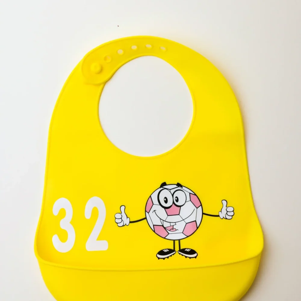 Waterproof Yellow High Silicon Baby Bibs