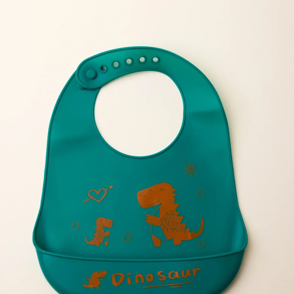 Waterproof Medium Silicon Baby Bibs Without Ears