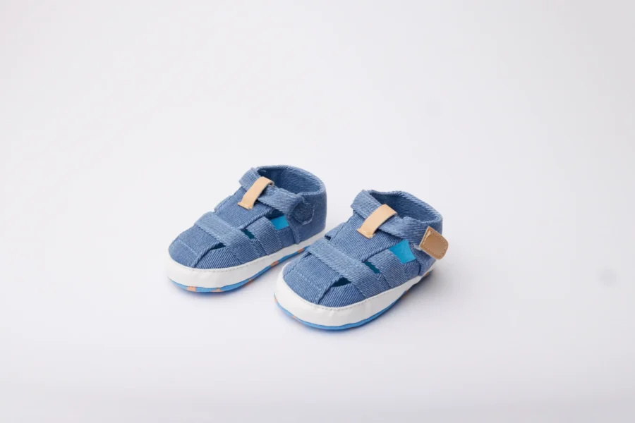 Baby Infant Boys Sandals Canvas Soft Sole Non-Slip Closed Toe - Image 2