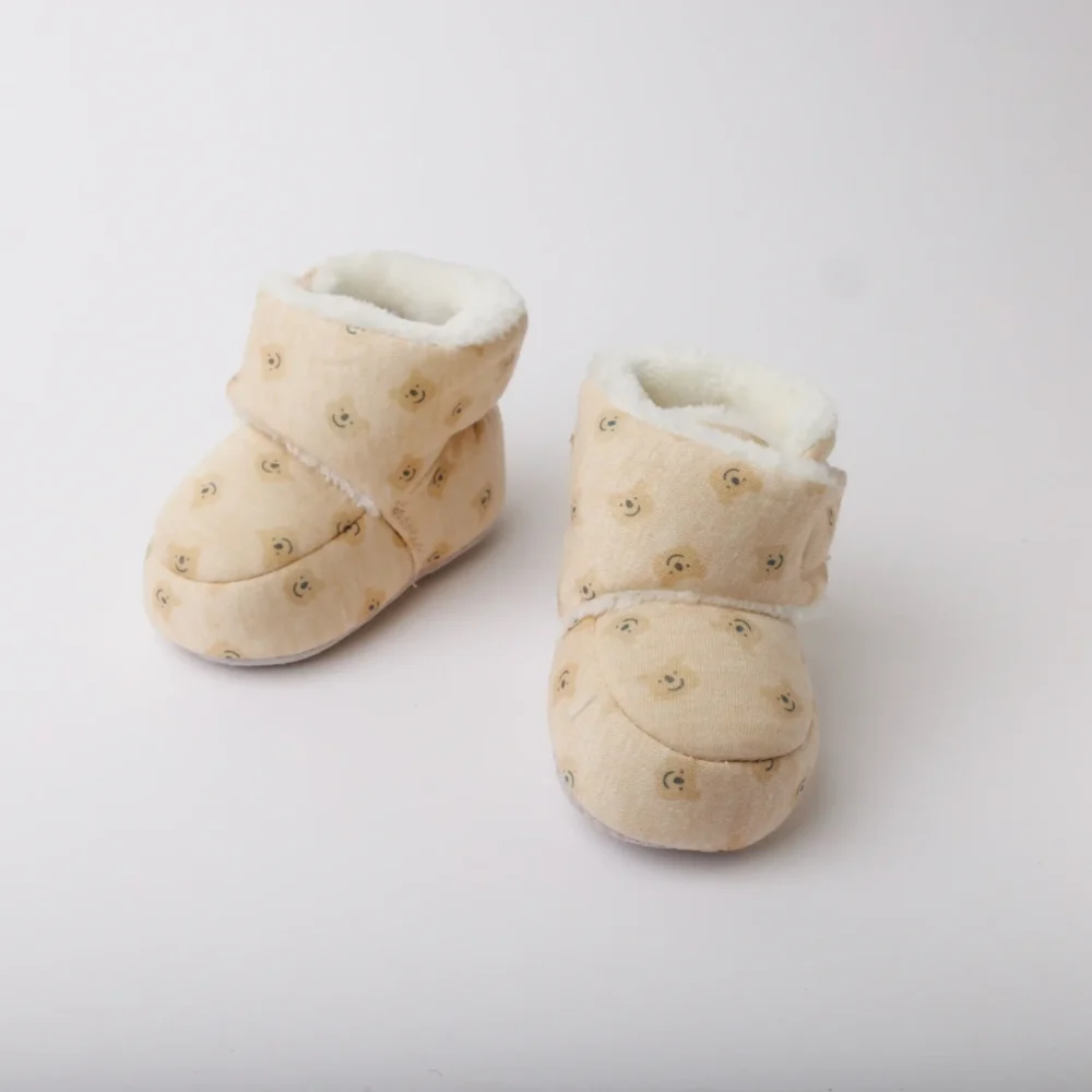Cute Cartoon Comfortable Boots / Cotton Baby Animal Printed Booties Dot