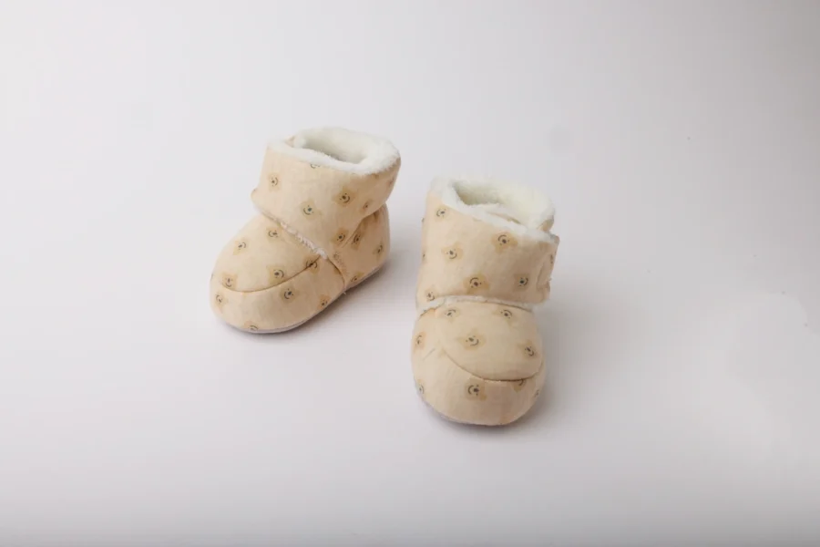 Cute Cartoon Comfortable Boots / Cotton Baby Animal Printed Booties Dot - Image 2