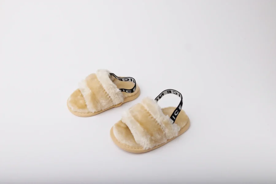 Baby Girl Fluffy Slippers - Image 3