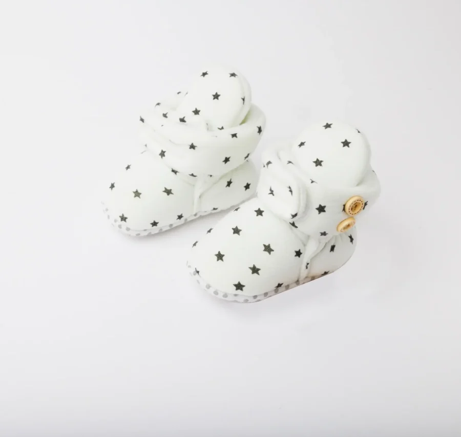 Baby Cozy Fleece Booties With Grippers
