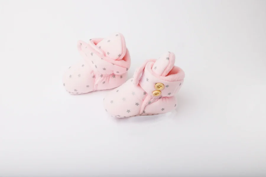 Baby Cozy Fleece Booties With Grippers - Image 4