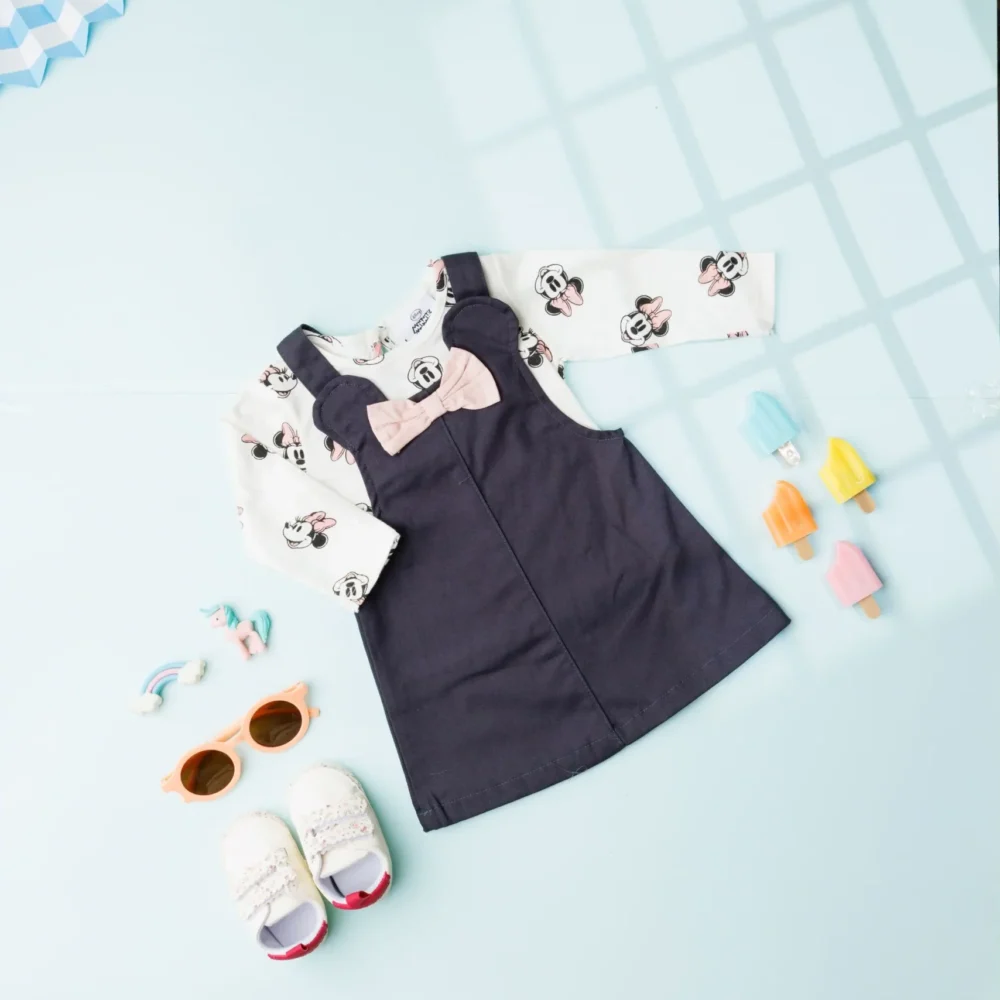 Piece Top And Dress Set - Blackminnie Mouse