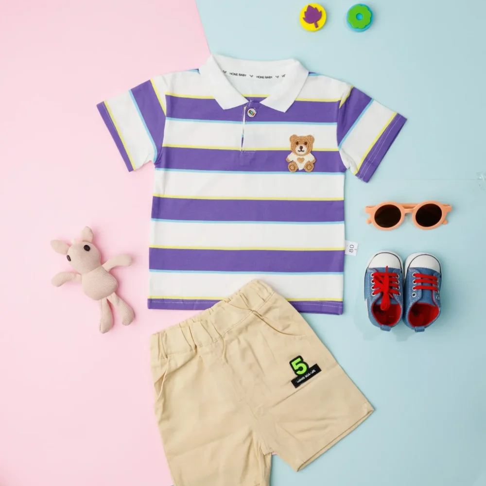 Casual Collar Printed T-Shirt With Shorts