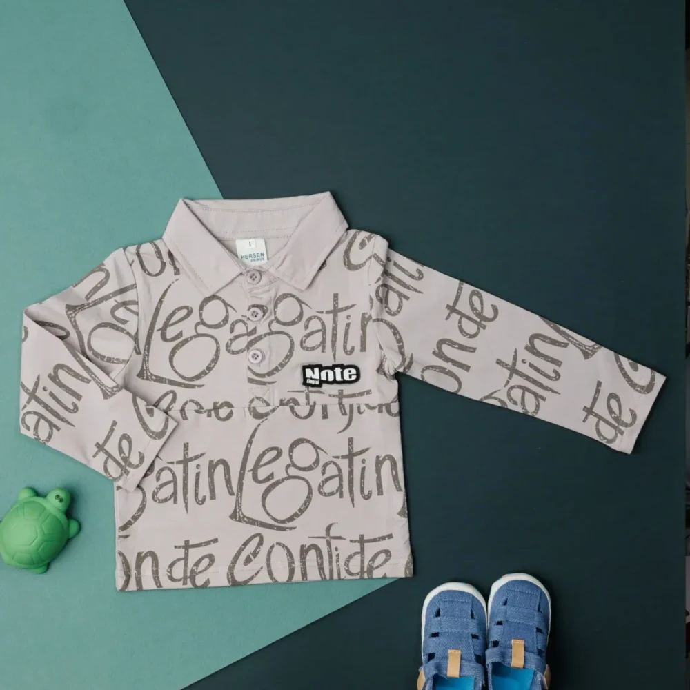 Casual Collar T-Shirt With Full Sleeves