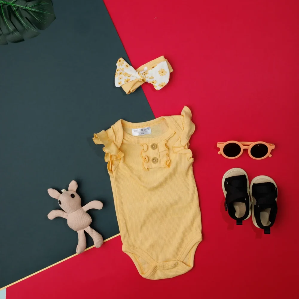 Rabbit Bear Baby Printed Romper Skirt Set