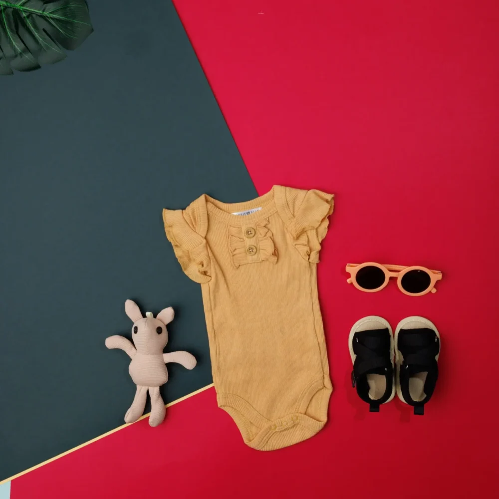 Rabbit Bear Baby Cheks  Romper Skirt Set