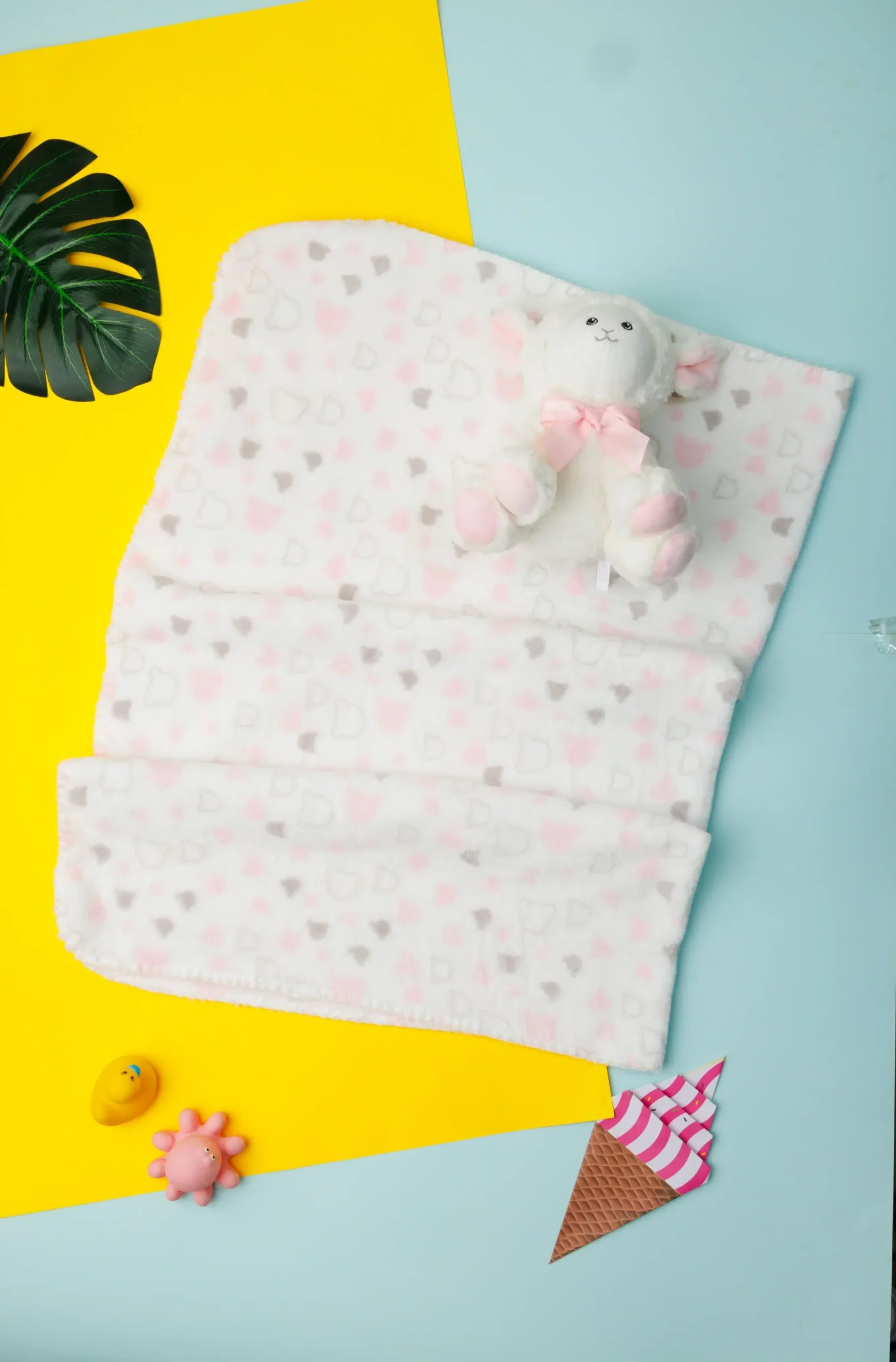 Soft Teddy Bear & Baby Blanket Gift Set - Image 2