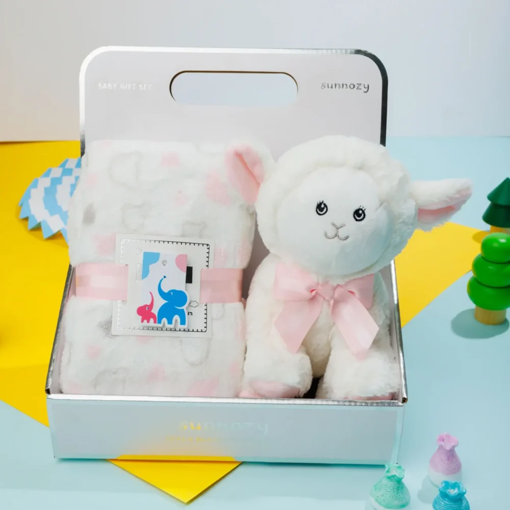 Soft Teddy Bear & Baby Blanket Gift Set