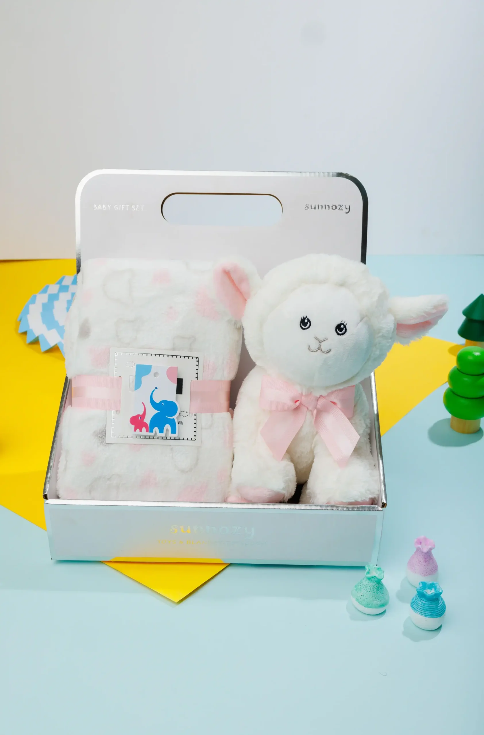 Soft Teddy Bear & Baby Blanket Gift Set