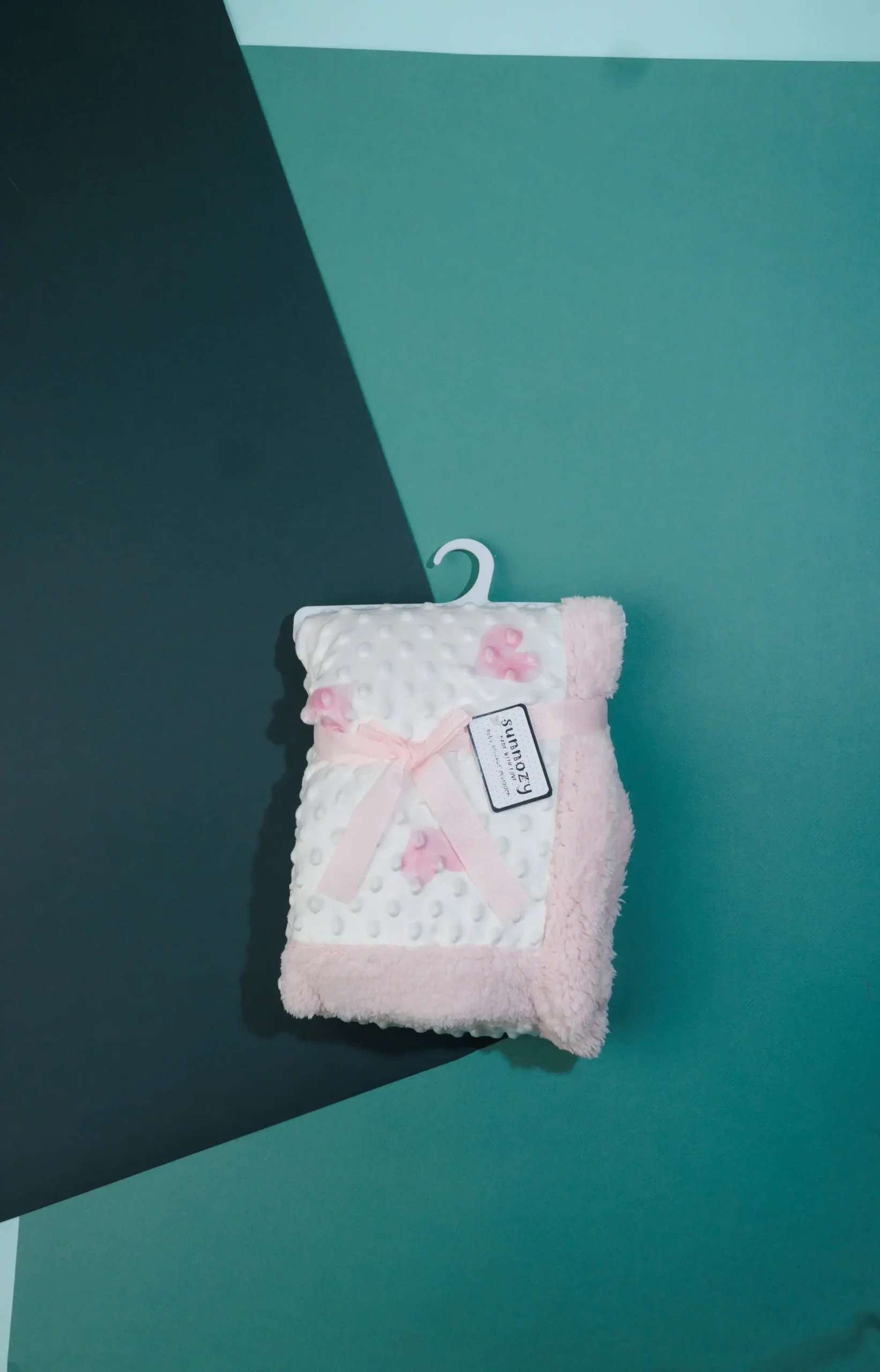 Pink Baby Blanket Set