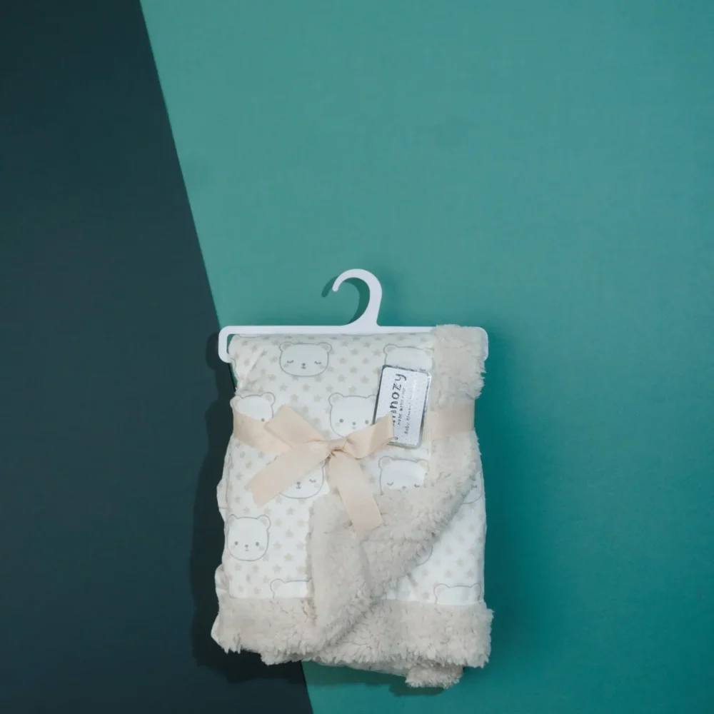 Brown Baby Blanket Set