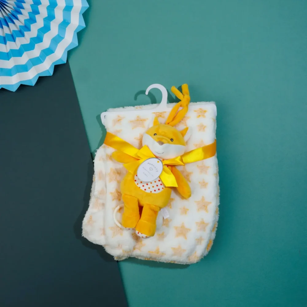 Blanket & Stuffed Toys 2Pc Set