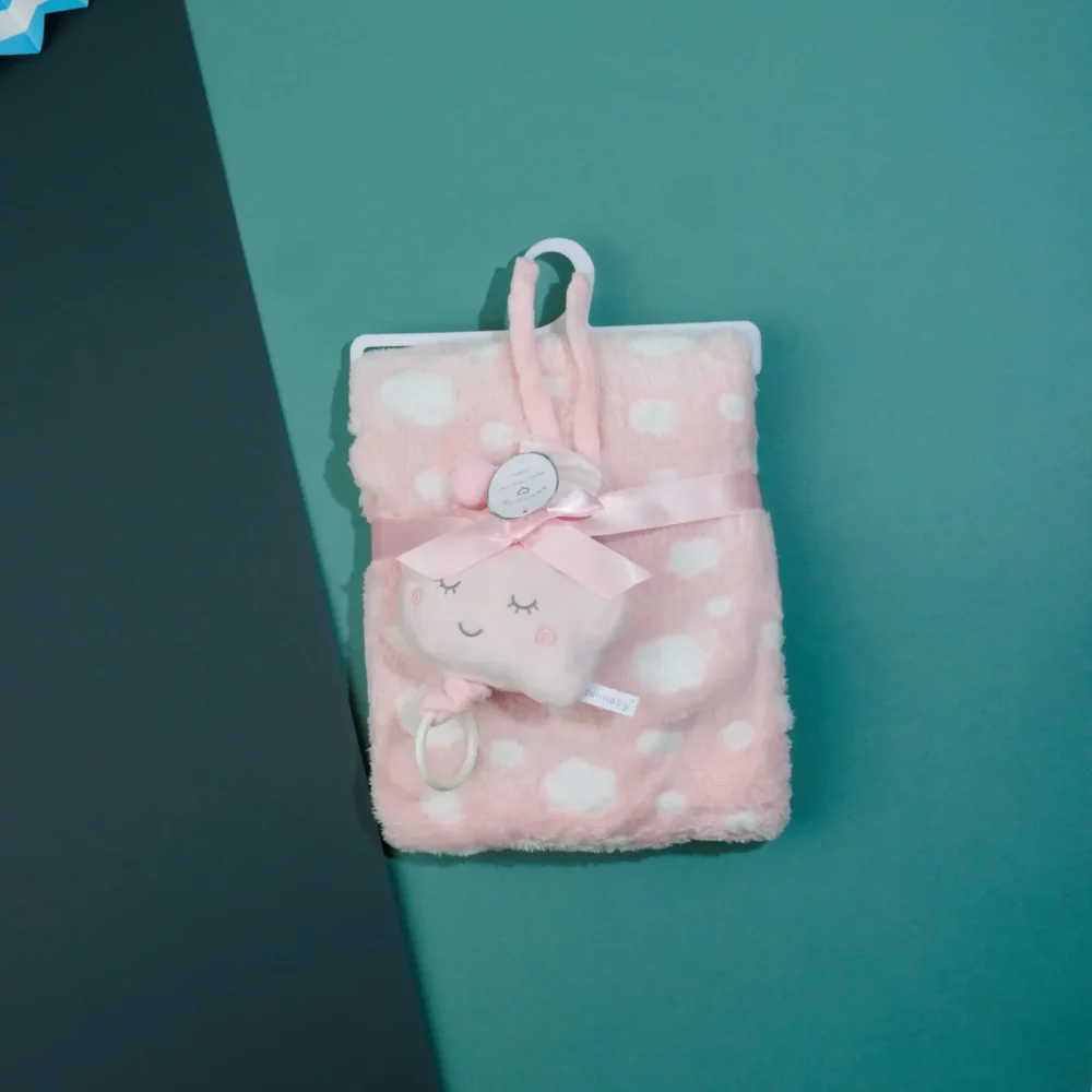 Baby Plush Blanket With Toy