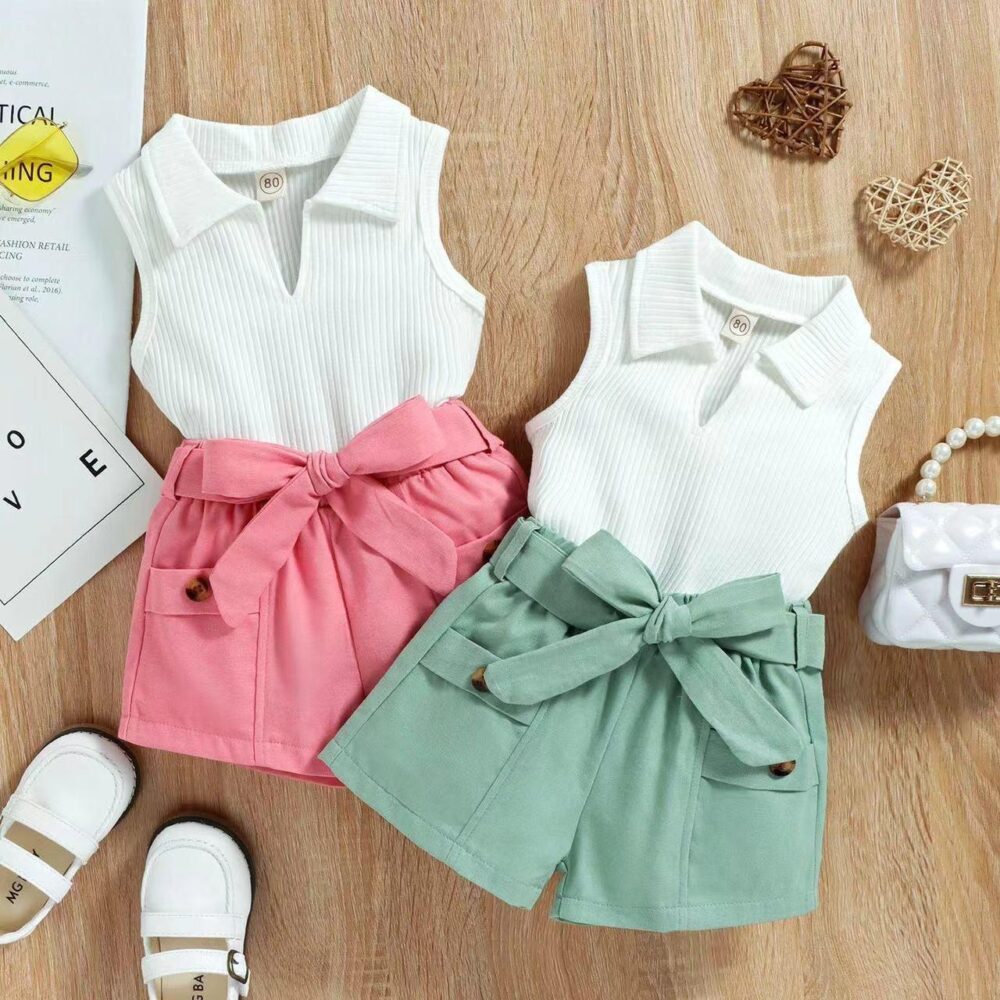 Sleeveless Tops T-Shirt Vest & Shorts