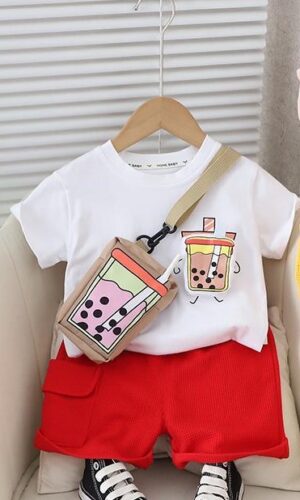 Cotton T-Shirt With Shorts