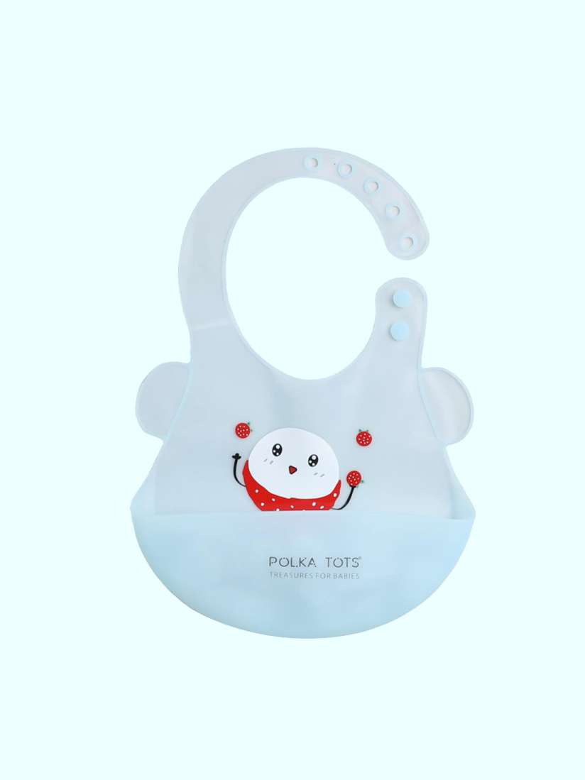 Waterproof Medium Silicon Baby Bibs With Ears - Image 2